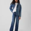 Jeans droit décontracté taille basse pour enfant