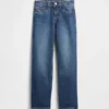 Jeans droit décontracté taille basse pour enfant