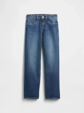Jeans droit décontracté taille basse pour enfant