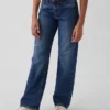 Jeans droit décontracté taille basse pour enfant