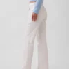 Jeans droit décontracté à taille mi-haute
