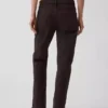 Jeans droit fuselé à taille mi-haute