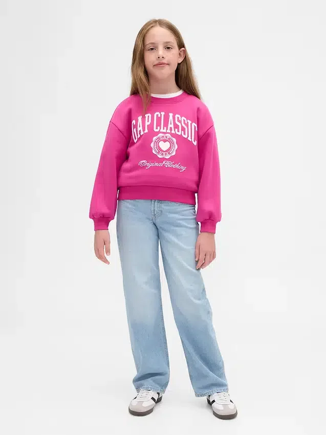 Jeans droit taille basse pour enfants