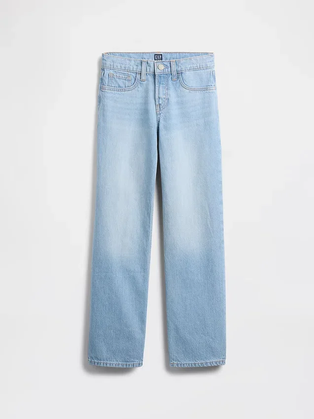 Jeans droit taille basse pour enfants