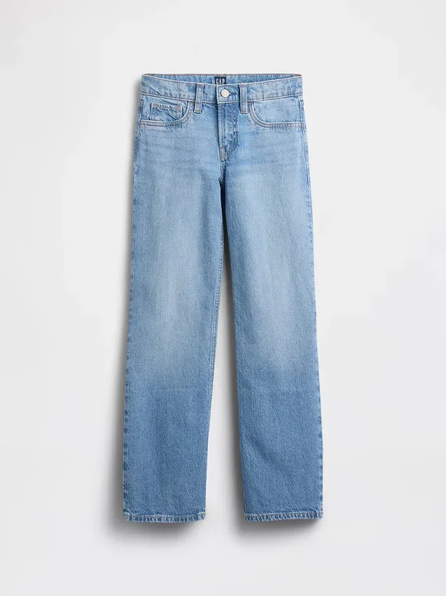 Jeans droit taille basse pour enfants