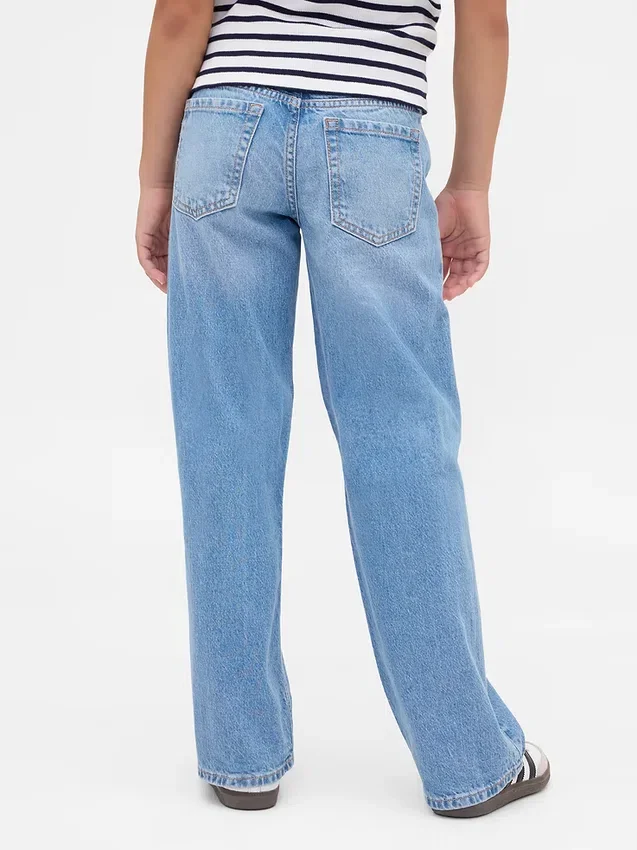Jeans droit taille basse pour enfants
