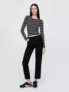 Jeans droit taille haute « cheeky »