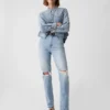 Jeans droit taille haute « cheeky »
