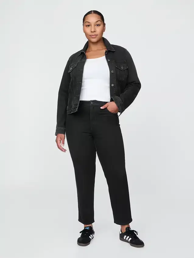 Jeans droit taille haute « cheeky »