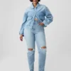Jeans droit taille haute « cheeky »