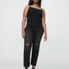 Jeans droit taille haute « cheeky »