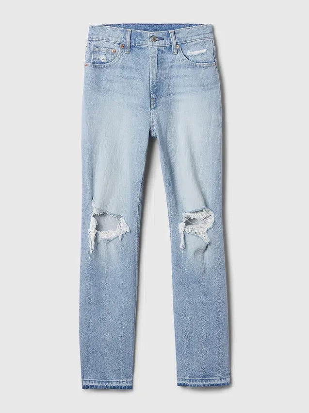 Jeans droit taille haute « cheeky »