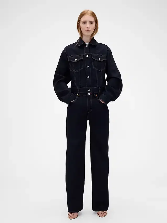 Jeans droit taille haute GAP × Victoria Beckham
