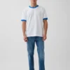 Jeans droits décontractés bleus