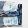 Jeans droits décontractés bleus