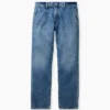 Jeans droits décontractés bleus