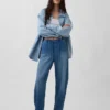 Jeans Easy Barrel à taille haute