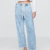 Jeans Easy Barrel à taille haute
