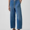 Jeans Easy Barrel à taille haute