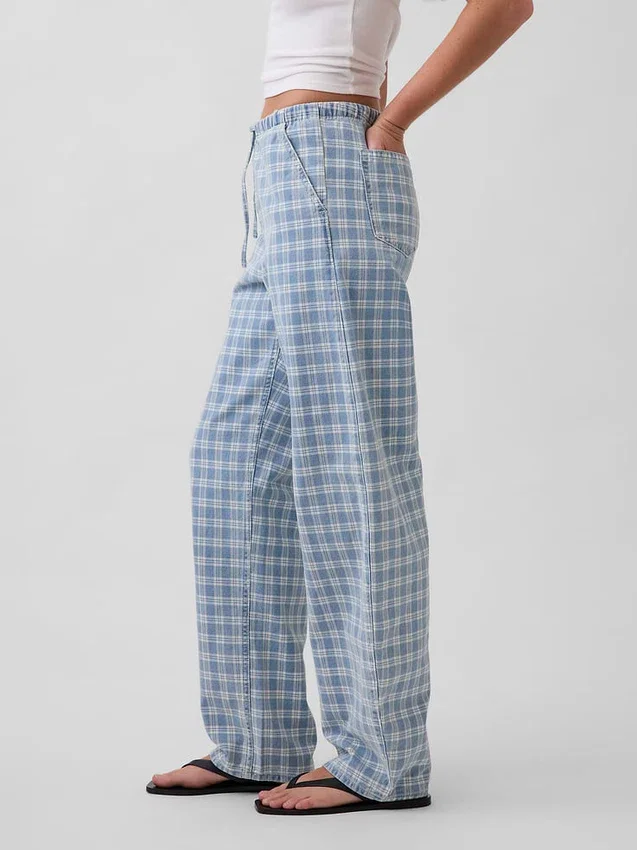 Jeans Easy Barrel à taille haute