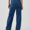 Jeans Easy Barrel à taille haute