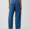 Jeans Easy Barrel à taille haute