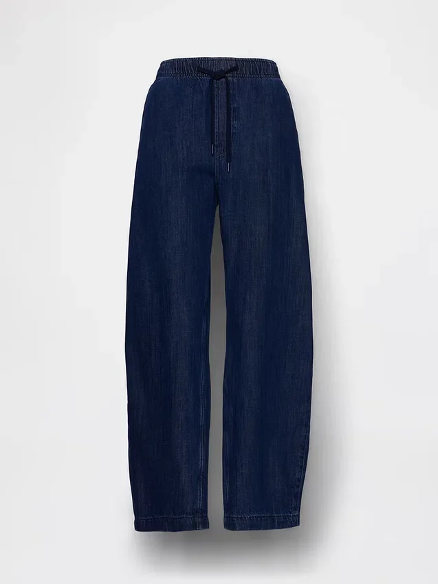 Jeans Easy Barrel à taille haute