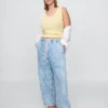 Jeans Easy Barrel à taille haute