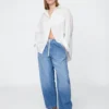 Jeans Easy Barrel à taille haute