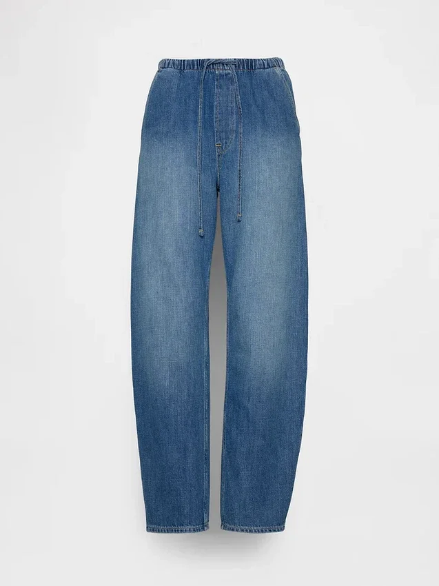 Jeans Easy Barrel à taille haute
