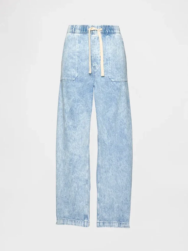 Jeans Easy Barrel à taille haute