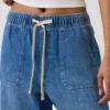 Jeans Easy Barrel à taille haute