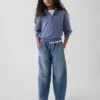 Jeans « Easy Barrel » taille haute pour enfant