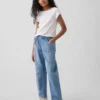Jeans « Easy Barrel » taille haute pour enfant