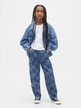 Jeans « Easy Barrel » taille haute pour enfant