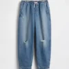 Jeans « Easy Barrel » taille haute pour enfant