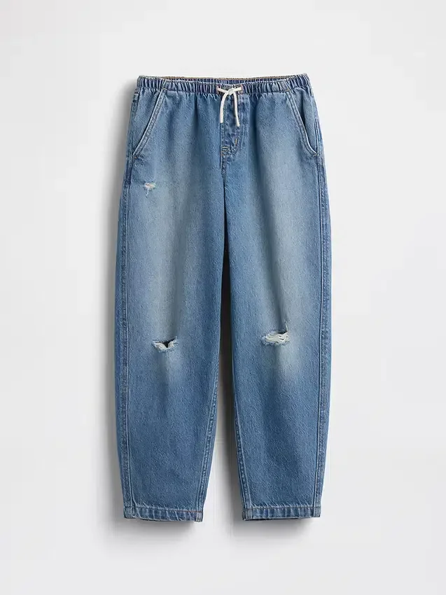 Jeans « Easy Barrel » taille haute pour enfant