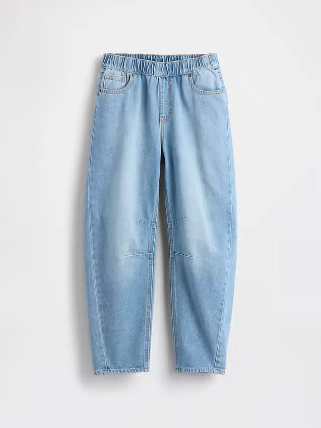 Jeans « Easy Barrel » taille haute pour enfant