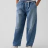 Jeans « Easy Barrel » taille haute pour enfant