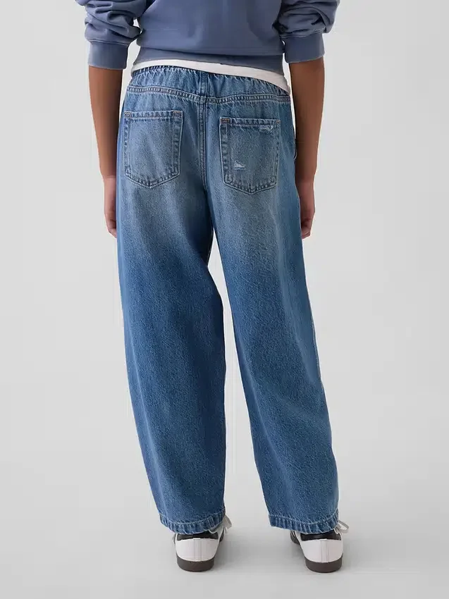 Jeans « Easy Barrel » taille haute pour enfant