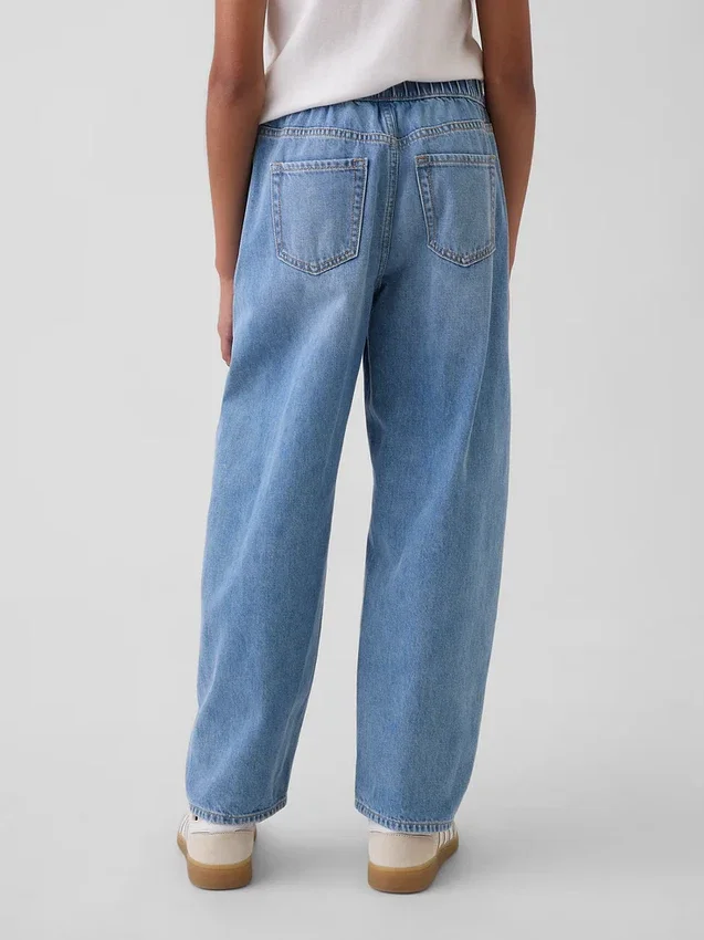 Jeans « Easy Barrel » taille haute pour enfant