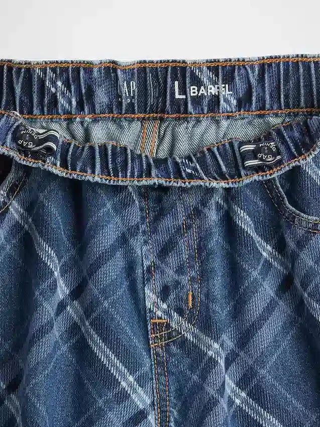 Jeans « Easy Barrel » taille haute pour enfant