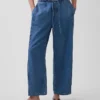Jeans Easy Barrel ultra-doux à taille mi-haute