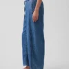 Jeans Easy Barrel ultra-doux à taille mi-haute