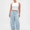 Jeans « Easy Horseshoe » à taille mi-haute, en denim ultra-doux à rayures