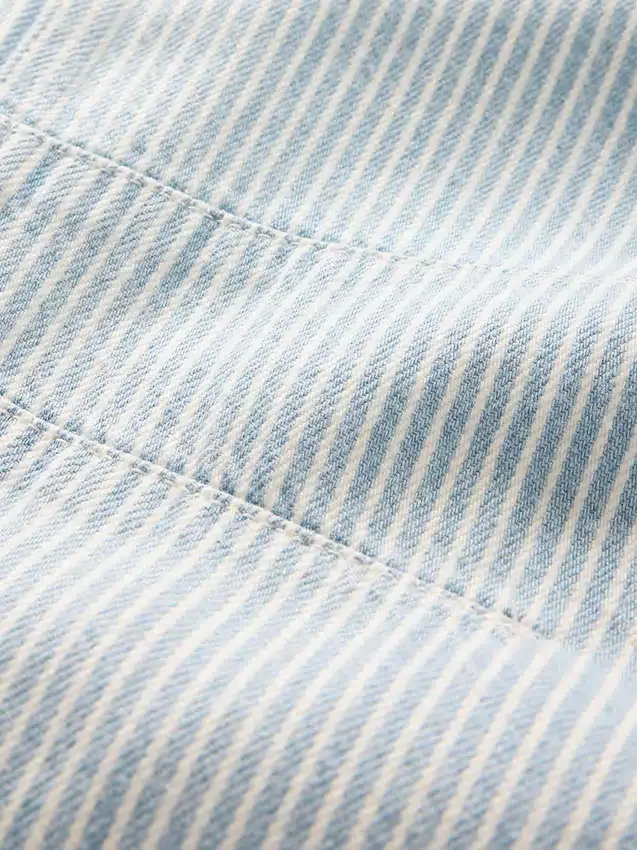 Jeans « Easy Horseshoe » à taille mi-haute, en denim ultra-doux à rayures