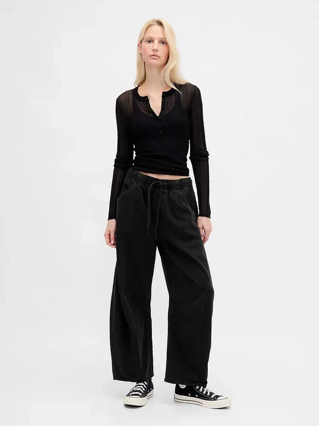 Jeans « Easy Horseshoe » ultra-doux à taille mi-haute