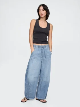 Jeans « Easy Horseshoe » ultra-doux à taille mi-haute