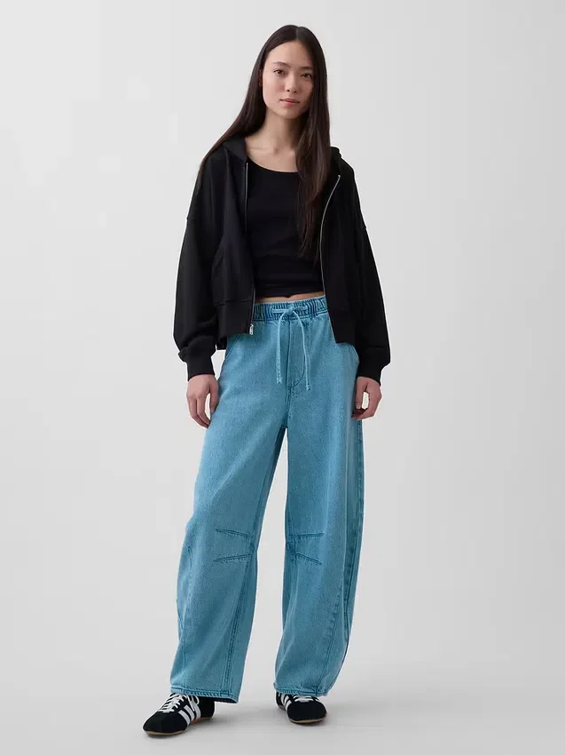 Jeans « Easy Horseshoe » ultra-doux à taille mi-haute