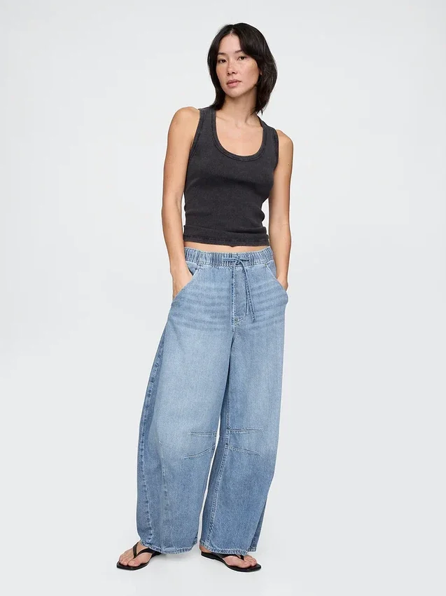 Jeans « Easy Horseshoe » ultra-doux à taille mi-haute